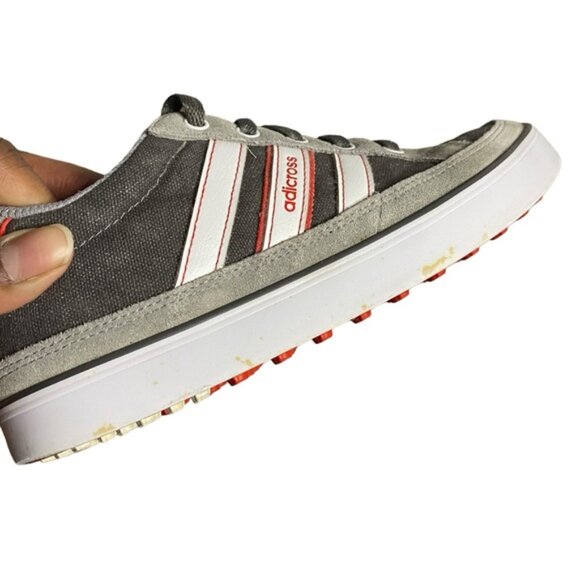 Adidas Adicross Men's Gray Low Cut Spikeless Golf Shoes - Picture 9 of 9